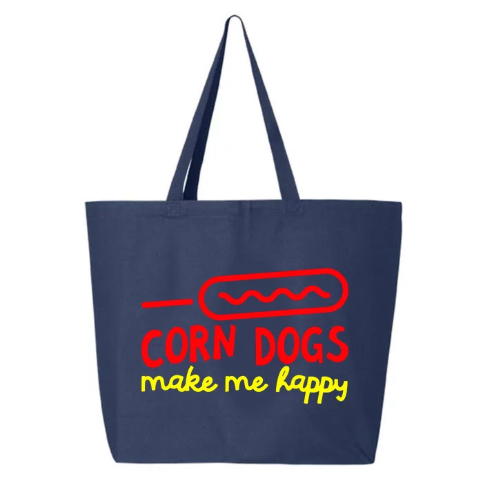 Corn Dogs Make Me Happy 25L Jumbo Tote