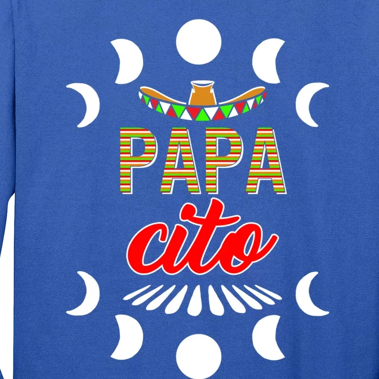 Cinco De Mayo Papagiftcito Mexican Dad Father Fiesta May 5th Gift Long Sleeve Shirt