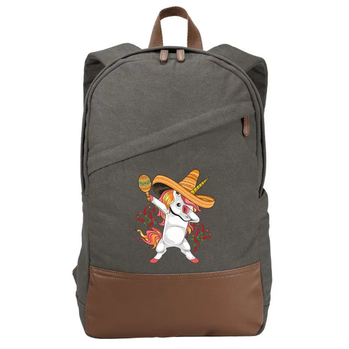 Cinco De Mayo Unicorn Fiesta Cotton Canvas Backpack