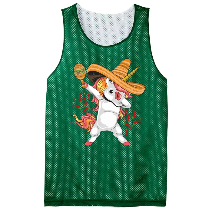 Cinco De Mayo Unicorn Fiesta Mesh Reversible Basketball Jersey Tank