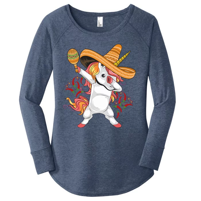 Cinco De Mayo Unicorn Fiesta Women's Perfect Tri Tunic Long Sleeve Shirt