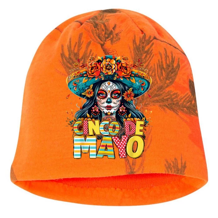 Cinco De Mayo Women Girl Mexican Fiesta Squad Kati - Camo Knit Beanie