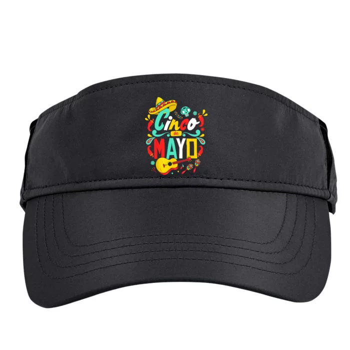 Cinco De Mayo Mexican Fiesta 5 De Mayo Women Men Gift Adult Drive Performance Visor