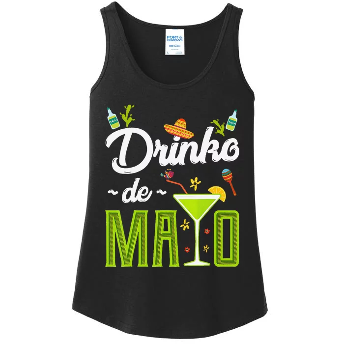 Cinco De Mayo Drinko De Mayo Fiesta Mexican Party Gift Ladies Essential Tank