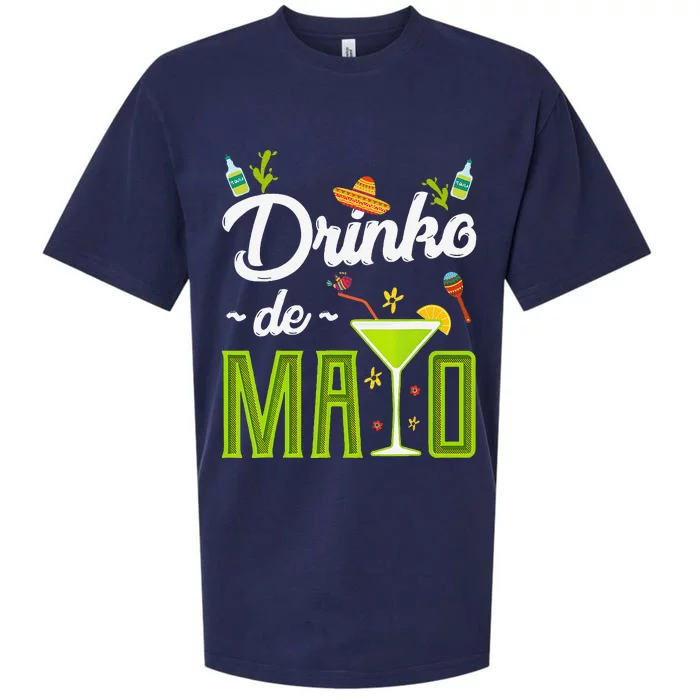 Cinco De Mayo Drinko De Mayo Fiesta Mexican Party Gift Sueded Cloud Jersey T-Shirt