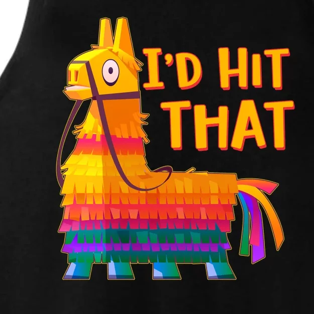 Cinco De Mayo Pinata I'd Hit That Ladies Tri-Blend Wicking Tank