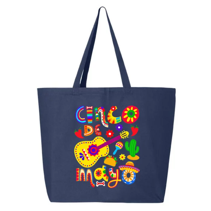 Cinco De Mayo Mexican Fiesta 5 De Mayo 25L Jumbo Tote