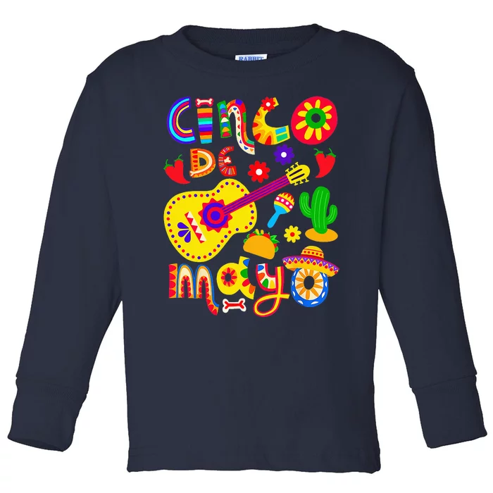 Cinco De Mayo Mexican Fiesta 5 De Mayo Toddler Long Sleeve Shirt