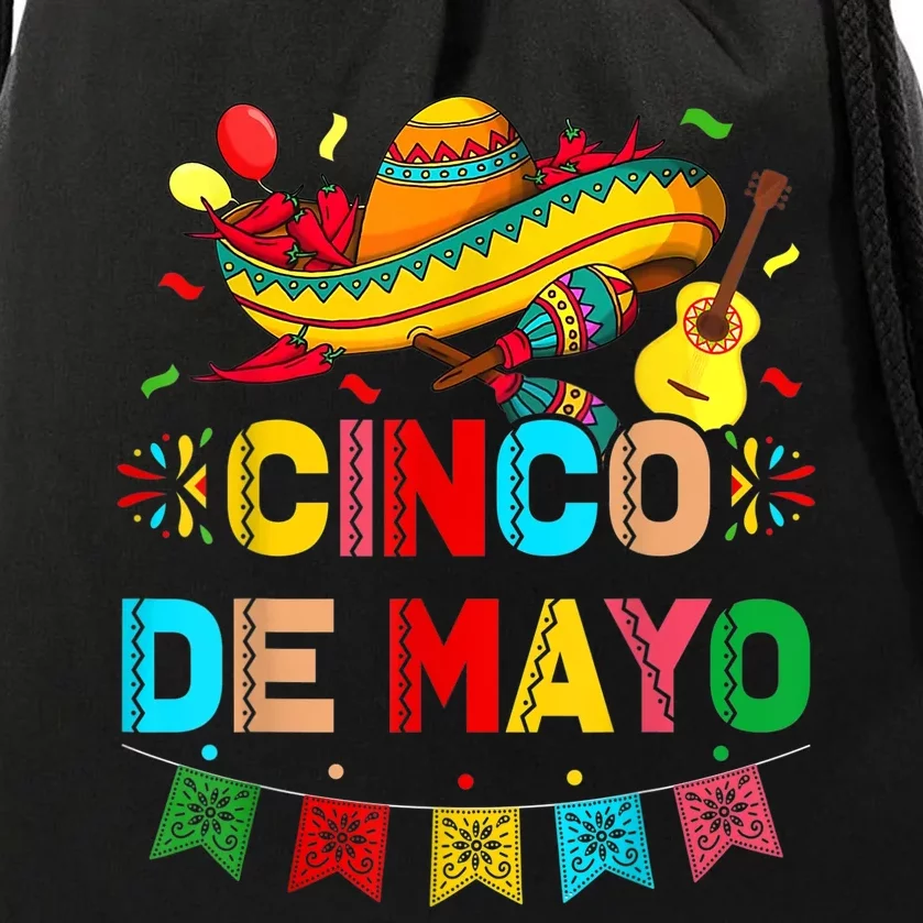 Cinco De Mayo Mexican Fiesta 5 De Mayo For Mexican Drawstring Bag