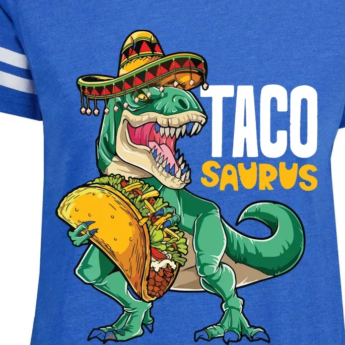 Cinco De Mayo Taco Saurus Enza Ladies Jersey Football T-Shirt