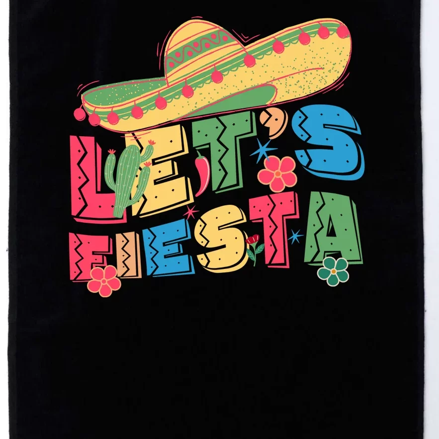 Cinco De Mayo Lets Fiesta Platinum Collection Golf Towel