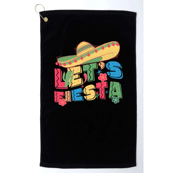 Cinco De Mayo Lets Fiesta Platinum Collection Golf Towel