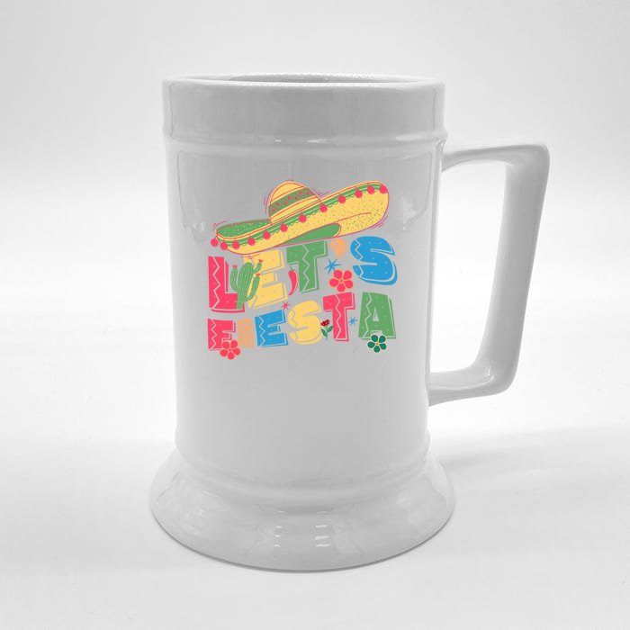 Cinco De Mayo Lets Fiesta Front & Back Beer Stein