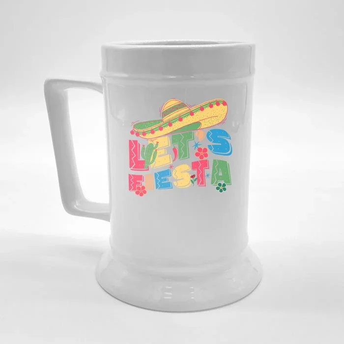 Cinco De Mayo Lets Fiesta Front & Back Beer Stein