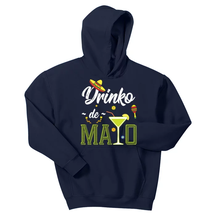 Cinco De Mayo Shirts Drinko De Mayo Fiesta Mexican Party Kids Hoodie