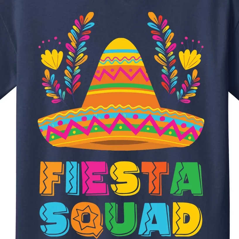 Cinco De Mayo Fiesta Squad Mexican Party Cinco De Mayo Party Kids T-Shirt