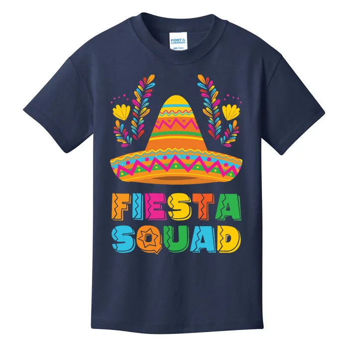 Cinco De Mayo Fiesta Squad Mexican Party Cinco De Mayo Party Kids T-Shirt