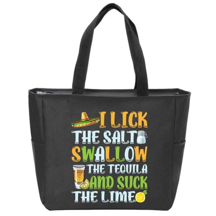 Cinco De Mayo Festive Phrase Graphic Zip Tote Bag