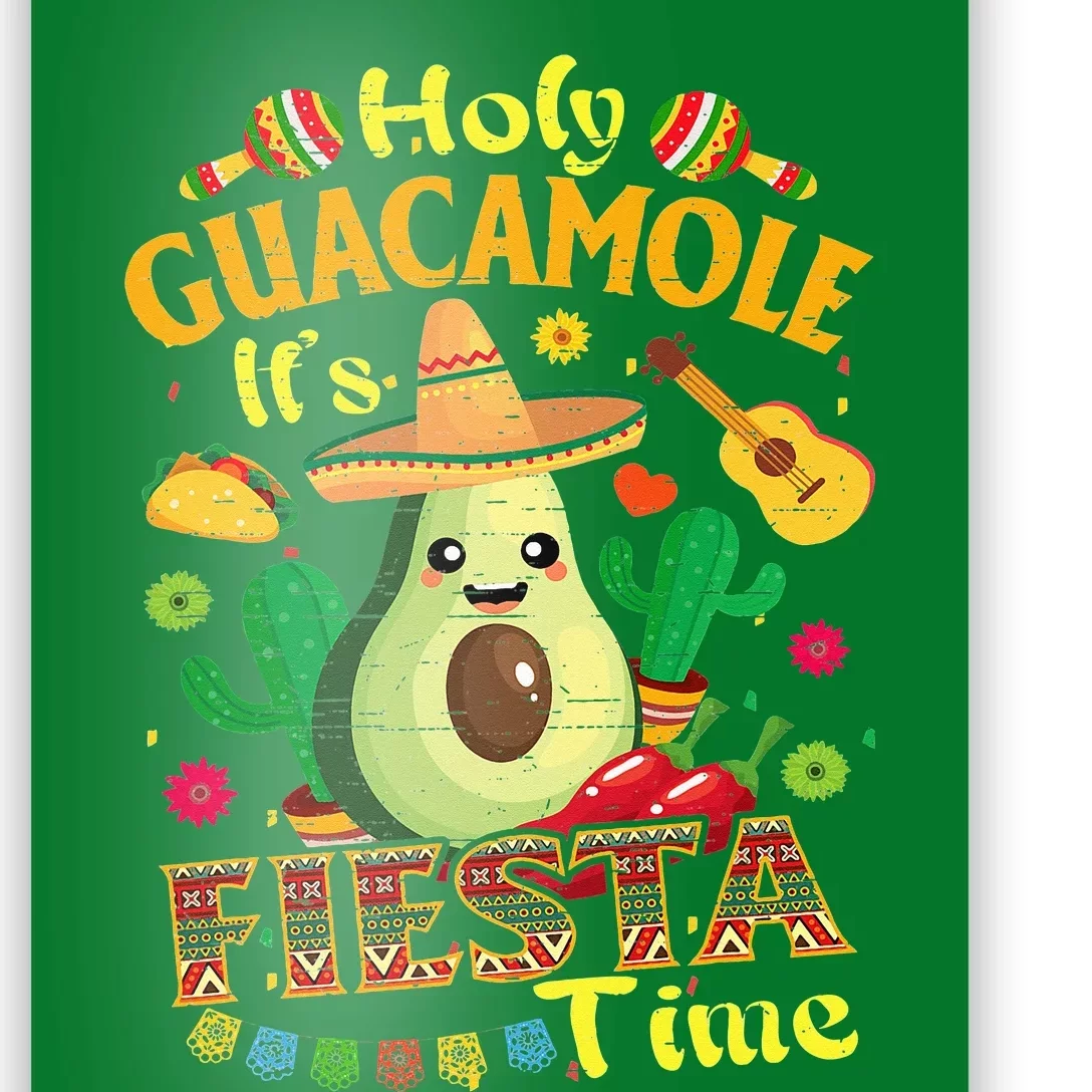 Cinco De Mayo Mexican Holy Guacamole Fiesta Time Poster