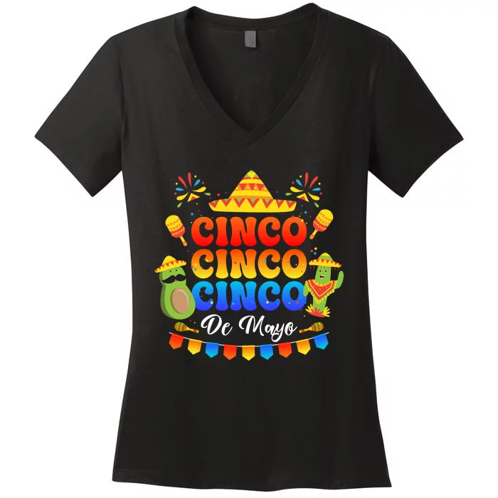 Cinco De Mayo Celebration Apparel Women's V-Neck T-Shirt