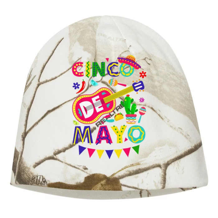 Cinco De Mayo Mexican Fiesta 5 De Mayo Funny Cinco de Mayo Kati - Camo Knit Beanie