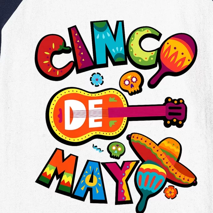 Cinco De Mayo Mexican Fiesta 5 De Mayo For Mexican Baseball Sleeve Shirt