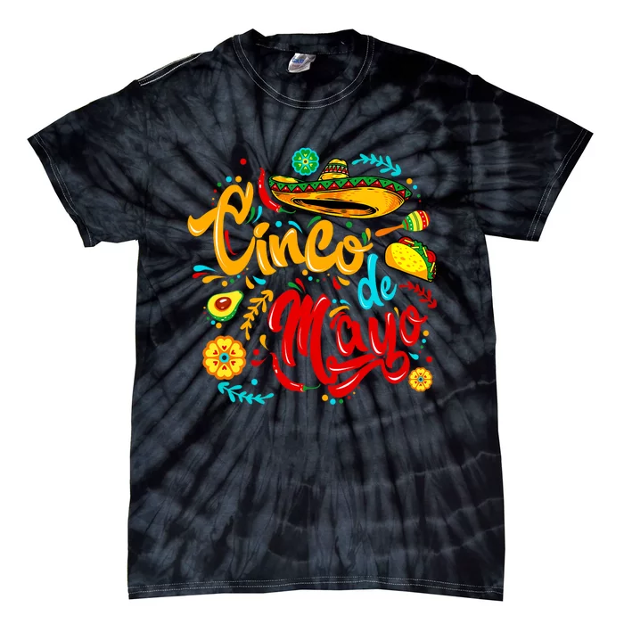 Cinco De Mayo Mexican Fiesta 5 De Mayo For Mexican Tie-Dye T-Shirt