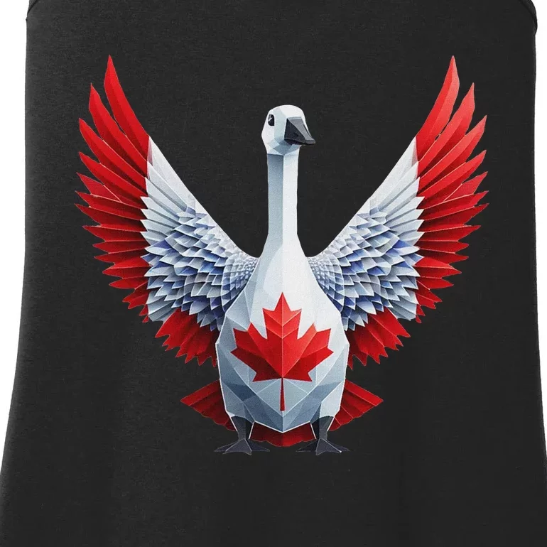 Canada Day Maple Leaf Bird For Women And Ladies Essential Tank