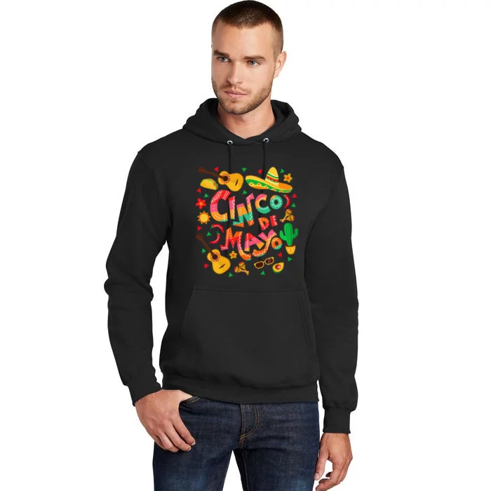 Cinco De Mayo Fiesta Surprise Camisa 5 De Mayo Viva Mexico Tall Hoodie