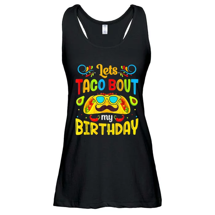 Cinco De Mayo Lets Taco About My Birthday Mexican Ladies Essential Flowy Tank