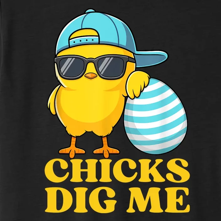 Chicks Dig Me Easter Happy Easter Funny ChromaSoft Performance T-Shirt