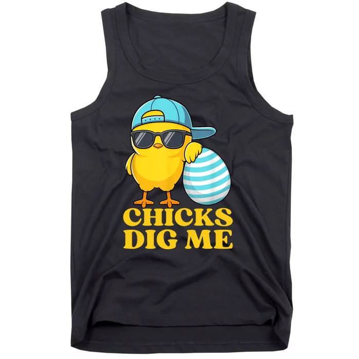 Chicks Dig Me Easter Happy Easter Funny Tank Top