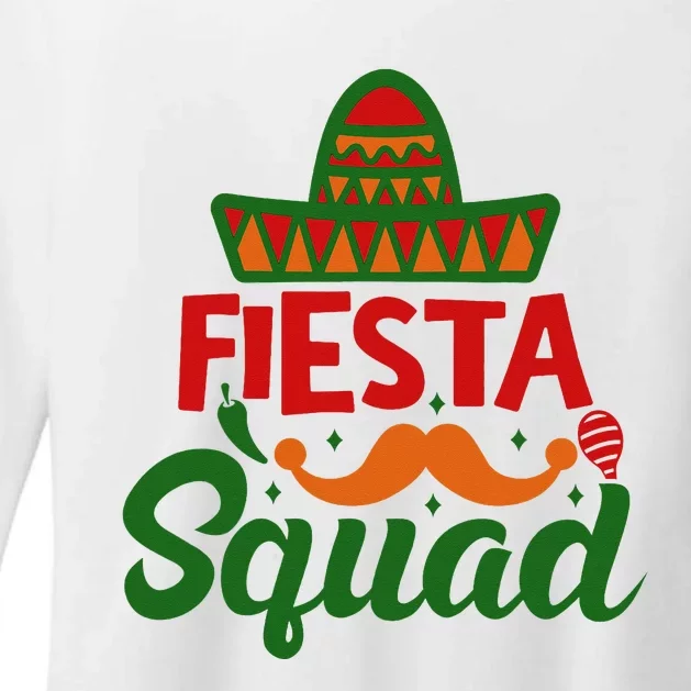 Cinco De Mayo Fiesta Squad Mexican Party Cinco De Mayo Party Womens CVC Long Sleeve Shirt