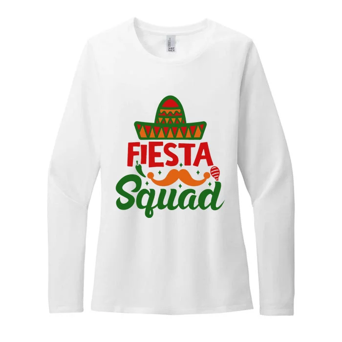 Cinco De Mayo Fiesta Squad Mexican Party Cinco De Mayo Party Womens CVC Long Sleeve Shirt