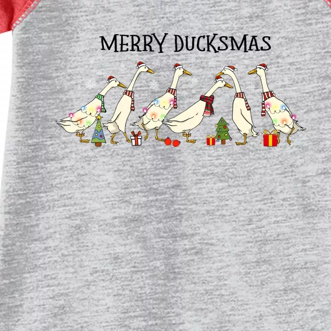 Christmas Duck Merry Duckmas Merry Christmas Holiday Season Infant Baby Jersey Bodysuit