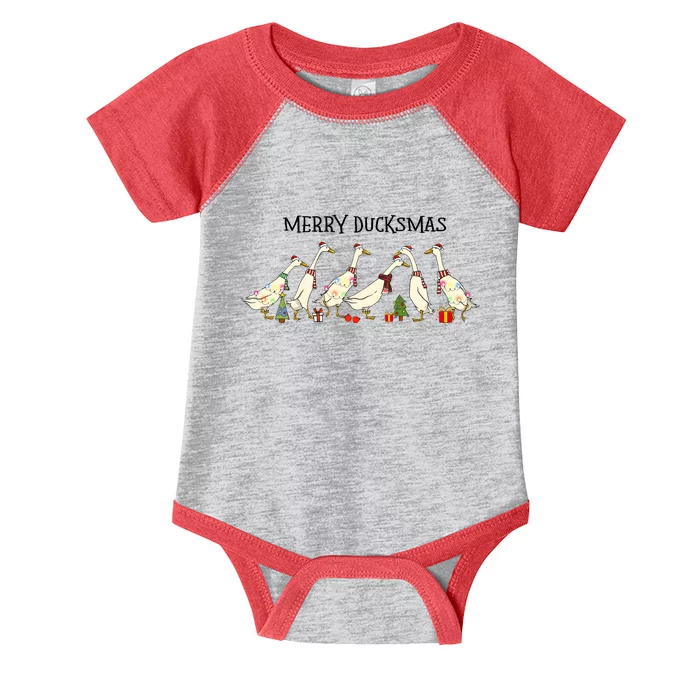 Christmas Duck Merry Duckmas Merry Christmas Holiday Season Infant Baby Jersey Bodysuit