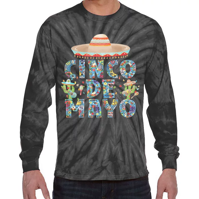 Cinco de mayo Mexican Fiesta 5 de mayo Tie-Dye Long Sleeve Shirt