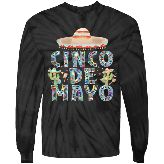 Cinco de mayo Mexican Fiesta 5 de mayo Tie-Dye Long Sleeve Shirt