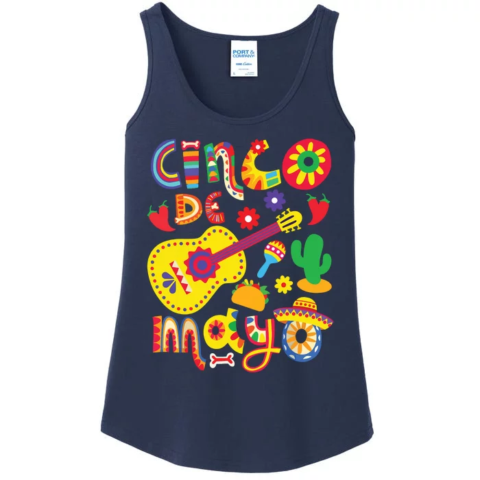 Cinco De Mayo Mexican Fiesta 5 De Mayo Ladies Essential Tank