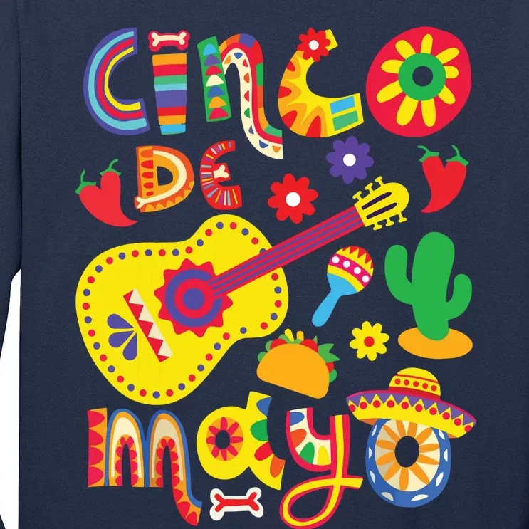 Cinco De Mayo Mexican Fiesta 5 De Mayo Tall Long Sleeve T-Shirt