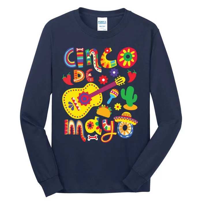 Cinco De Mayo Mexican Fiesta 5 De Mayo Tall Long Sleeve T-Shirt