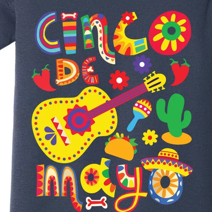 Cinco De Mayo Mexican Fiesta 5 De Mayo Baby Bodysuit