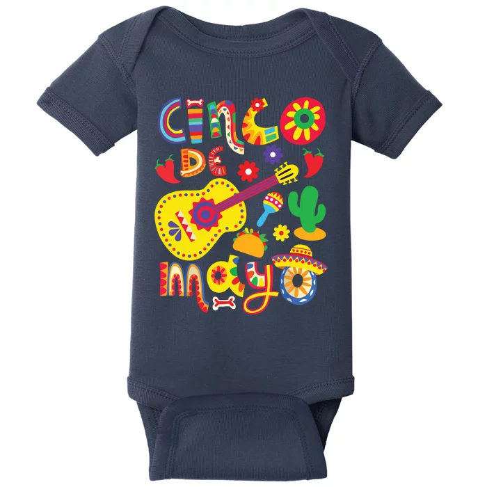 Cinco De Mayo Mexican Fiesta 5 De Mayo Baby Bodysuit