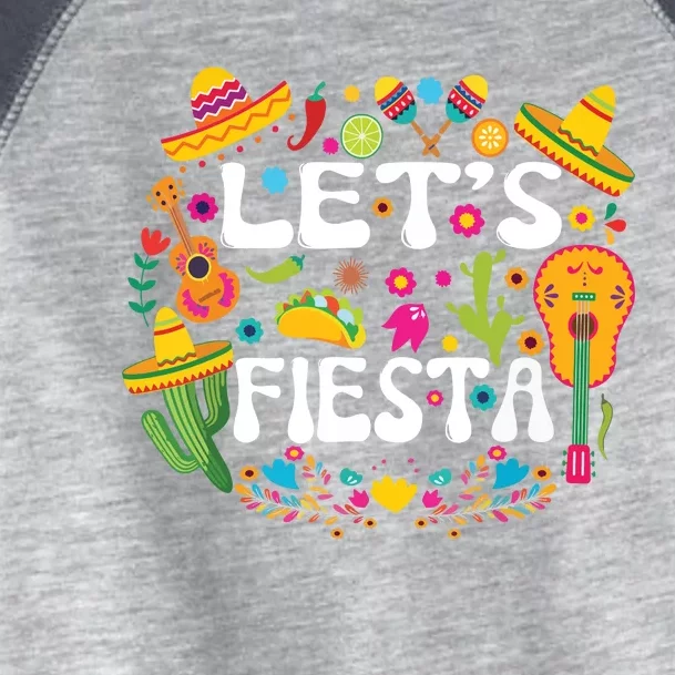 Cinco De Mayo Party Lets Fiesta Mexican Toddler Fine Jersey T-Shirt