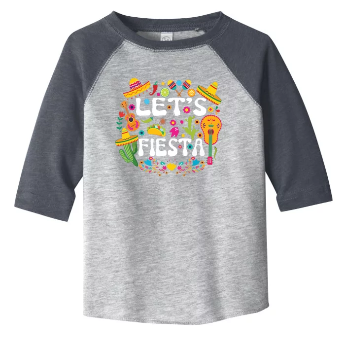 Cinco De Mayo Party Lets Fiesta Mexican Toddler Fine Jersey T-Shirt