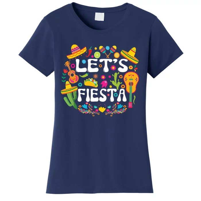 Cinco De Mayo Party Lets Fiesta Mexican Women's T-Shirt