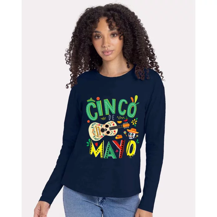 Cinco De Mayo Lets Fiesta Squad 5 De Mayo Mexican Fiesta Womens Cotton Relaxed Long Sleeve T-Shirt