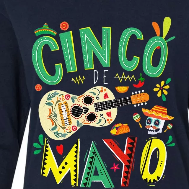 Cinco De Mayo Lets Fiesta Squad 5 De Mayo Mexican Fiesta Womens Cotton Relaxed Long Sleeve T-Shirt