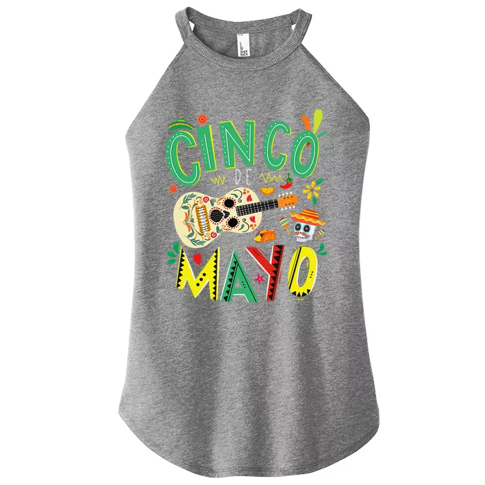 Cinco De Mayo Lets Fiesta Squad 5 De Mayo Mexican Fiesta Women’s Perfect Tri Rocker Tank