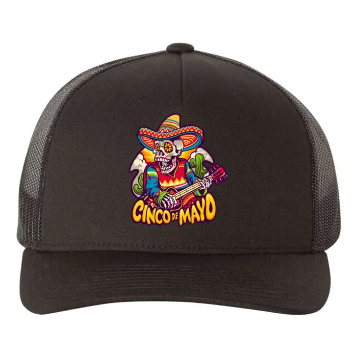 Cinco De Mayo Skull Fiesta Yupoong Adult 5-Panel Trucker Hat